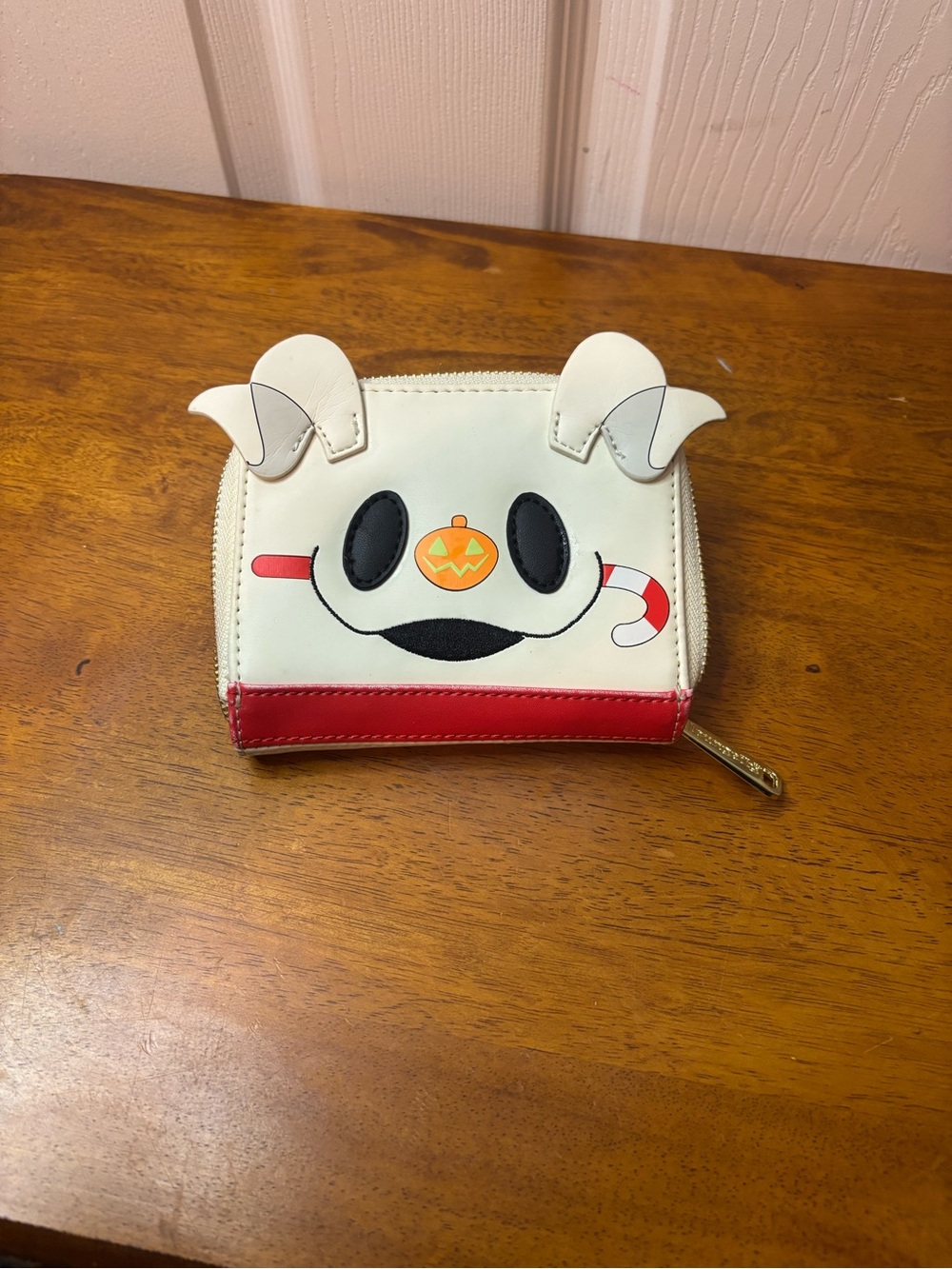 Disney Nightmare Before Christmas Zero Candy Cane Glow In The Dark Wallet